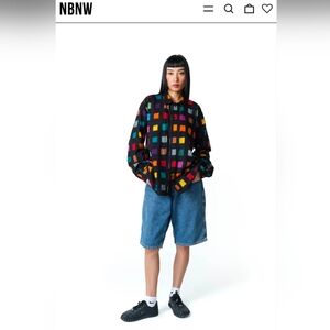 Keep It Classic Ikat Multi Long Sleeve Shirt blouse NorWhite Norblack